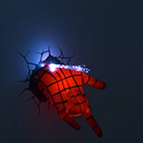Luminária 3D Led Punho do Homem Aranha - Startec
