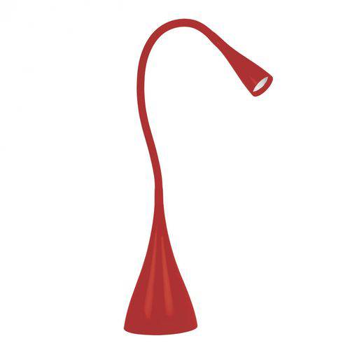 Luminária de Mesa LED Flexível Taschibra TLM 07 Vermelho
