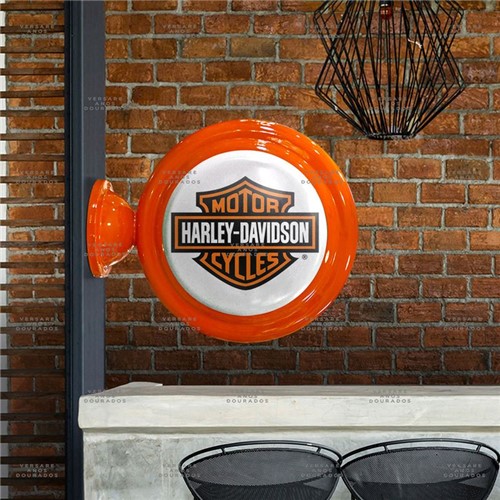 Luminária de Parede Harley Davidson