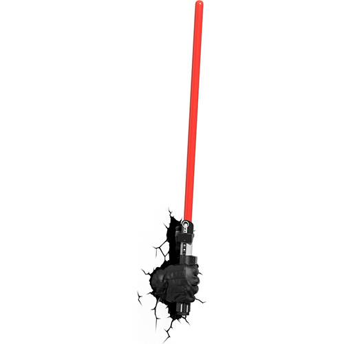 Luminária de Parede Star Wars Sabre Darth Vader Vermelho - 3D LIGHT FX