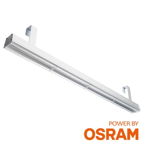 Luminária Industrial Linear 120cm Led 80w Driver Osram