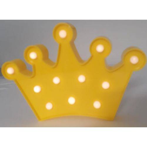 Luminária Led Coroa Fwb Amarela