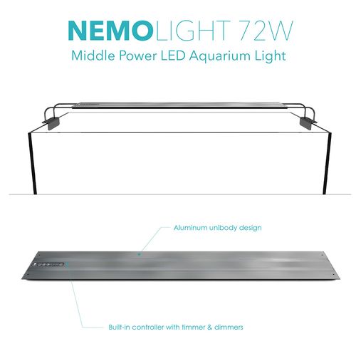 Luminária LED NemoLight - Aqua Fresh 72W (99,5cm) Bivolt