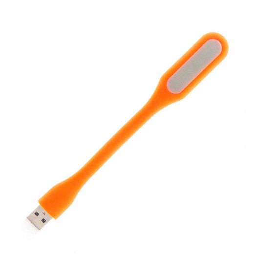 Luminária LED USB Flexível para Notebook Laranja - 511