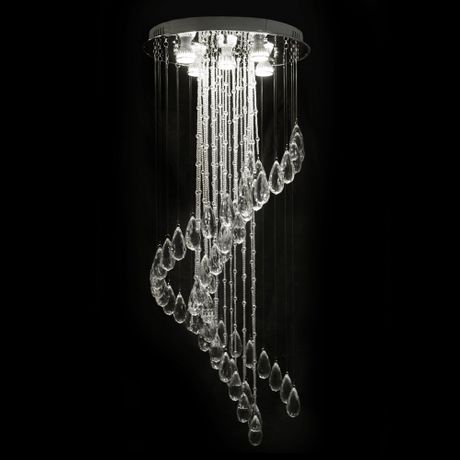 Luminária Plafon de Cristal Ø38cm X 95cm