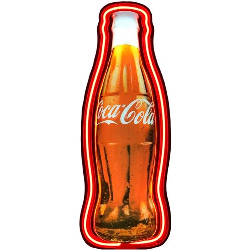 Luminoso 3D Garrafa Coca Cola de Neon e Acrílico