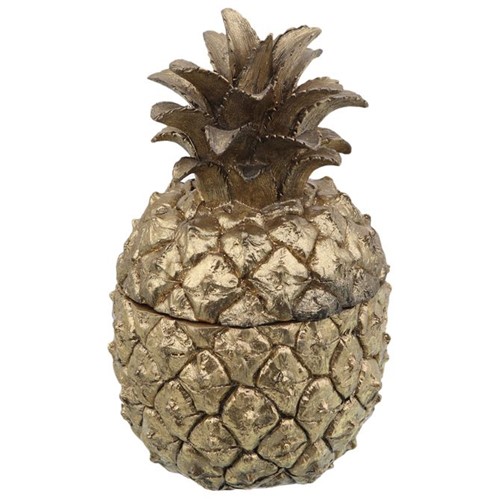 Lush Pineapple Adorno 17 Cm Ouro