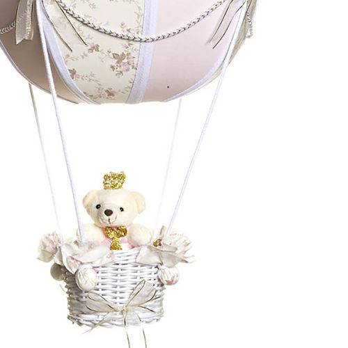 Lustre Balão Bolinha Ursinha Princesa Quarto Bebê Infantil Menina