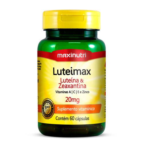 Luteimax Luteína e Zeaxantina - 60 Cápsulas - Maxinutri