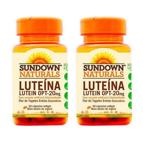 Lutein OPT Luteína 20mg - 2 Un de 30 Cápsulas - Sundown