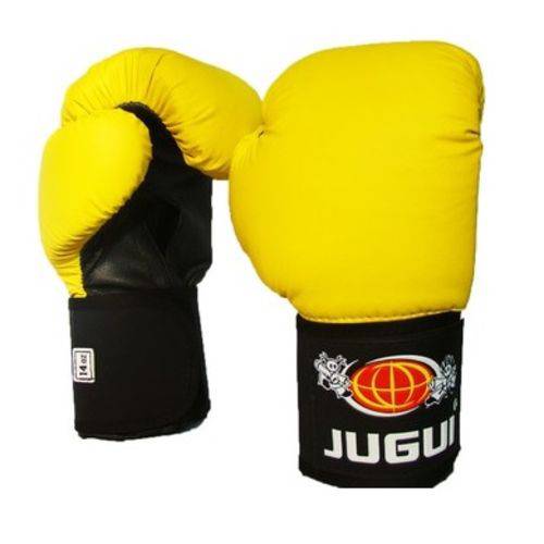 Luva de Boxe Muay Thai Combate Amarela - Jugui