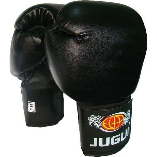 Luva de Boxe Muay Thai Combate Preta - Jugui
