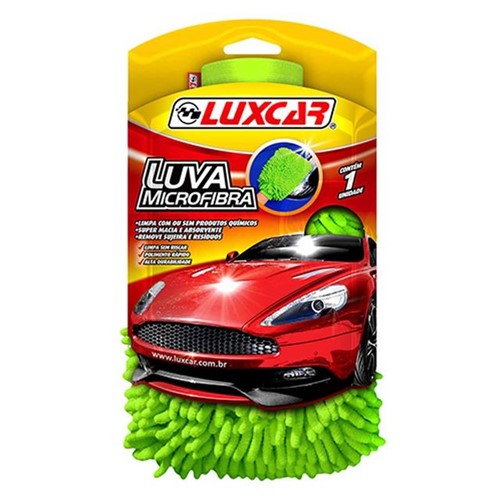 Luva de Microfibra para Auto Luxcar Verde