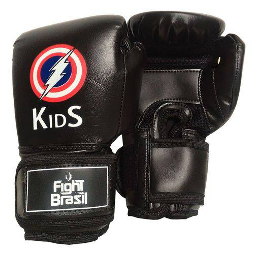 Luva Muay Thai Boxe Infantil 4 Oz Kids Crianças Fight Brasil