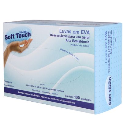 Luva Soft-Touch Luplatex EVA 100un P