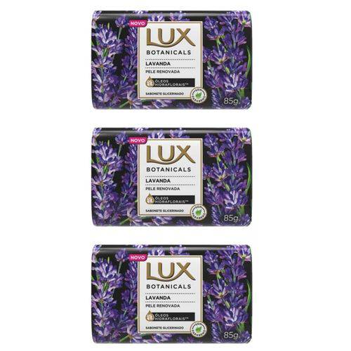 Lux Botanicals Lavanda Sabonete Glicerina 85g (kit C/03)