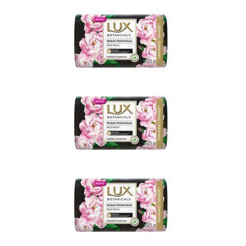 Lux Botanicals Rosas Francesas Sabonete Glicerina 125g (kit C/03)