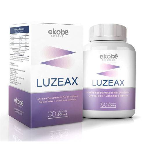 Luzeax - Luteína com Zeaxantina - 500mg 30 Cápsulas