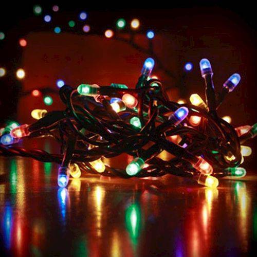 Luzes para Árvore de Natal Led Colorido - 50 Lâmpadas