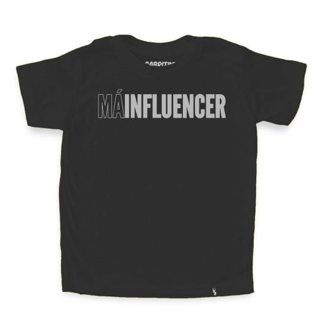 Má Influencer - Camiseta Clássica Infantil