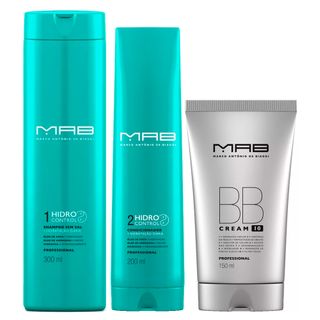 MAB Hidro Control + BB Cream Kit - Shampoo + Condicionador + Leave-in BB Cream Kit