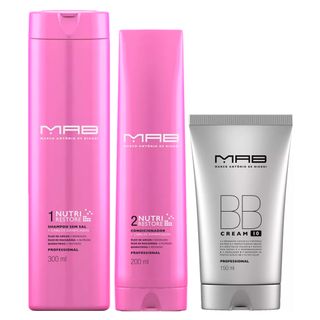 MAB Nutri Restore + BB Cream Kit - Shampoo + Condicionador + Leave-in BB Cream Kit