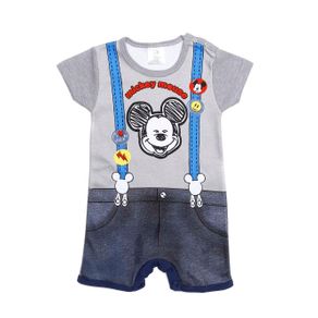 Macacão Disney Infantil para Bebê Menino - Cinza P