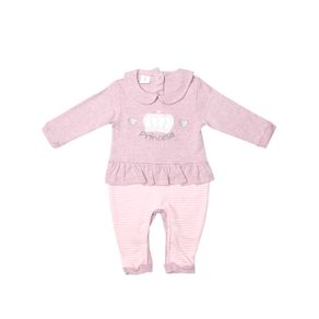 Macacão Infantil para Bebê Menina - Rosa M