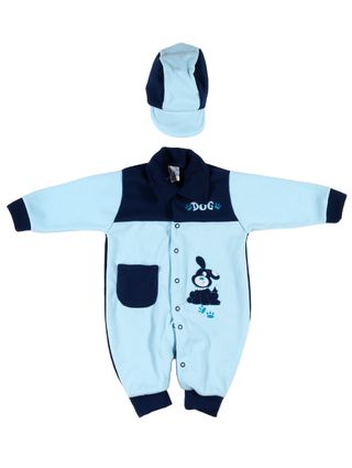 Macacão Infantil para Bebê Menino - Azul Marinho