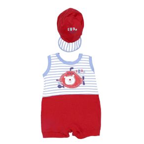 Macacão Infantil para Bebê Menino - Vermelho M