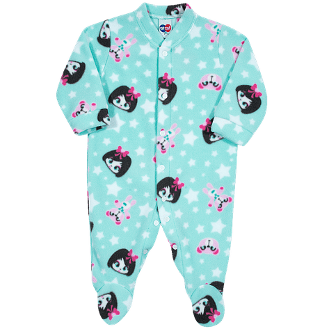 Macacão Pijama Feminino de Soft Meninas RN