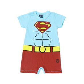 Macacão Super Man Infantil para Menino - Azul P
