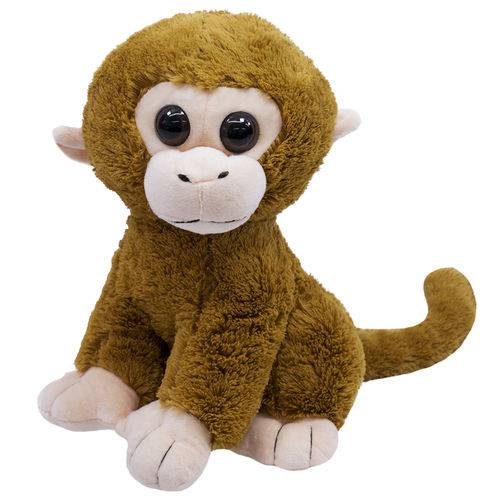 Macaco Marrom Sentado 31cm - Pelúcia