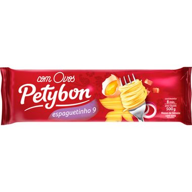 Macarrão com Ovos Espaguetinho 9 Petybon 500g