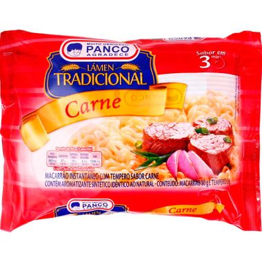 Macarrão Instantâneo Panco Lámen Carne 85g