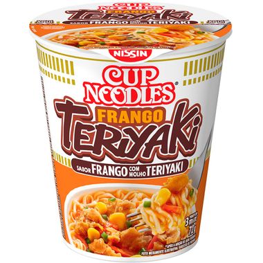 Macarrão Instantâneo Sabor Frango Teriyaki Cup Noodles Nissin 72g