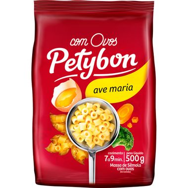Macarrão Ovos Petybon Ave Maria 500g