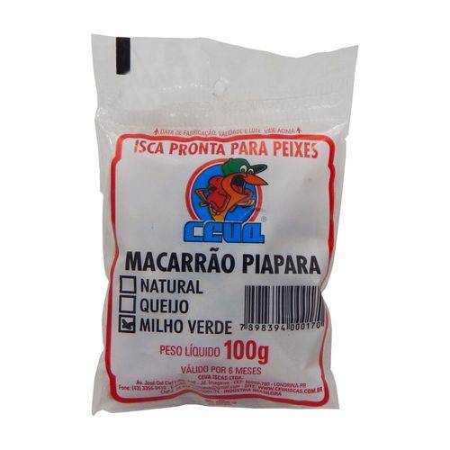 Macarrão para Pesca de Piapara Ceva (100g) Milho Verde