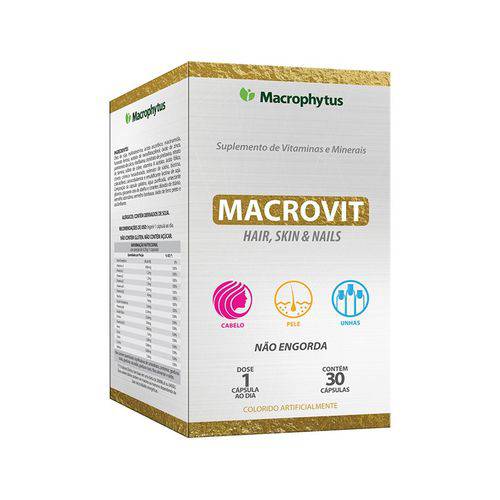Macrovit Hair Skin & Nails 30cáps Macrophytus