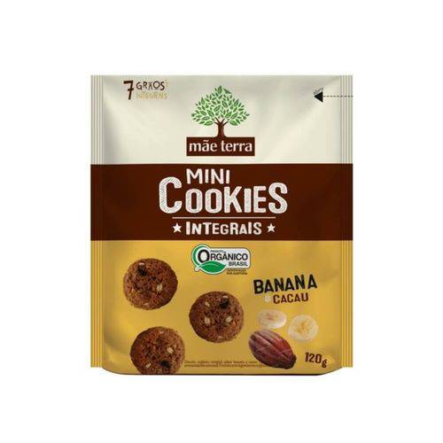 Mãe Terra Cookies Integral Banana e Cacau 120g