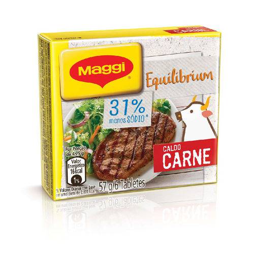Maggi Equilibrium Carne Caldo Tablete 57g