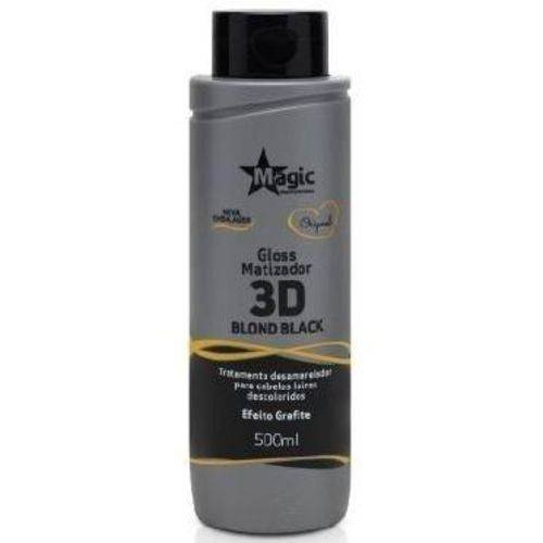 Magic Color Gloss Matizador 3D Blond Black - Efeito Grafite - 500ml