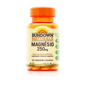 Magnésio 250mg Sundown 30 Comprimidos