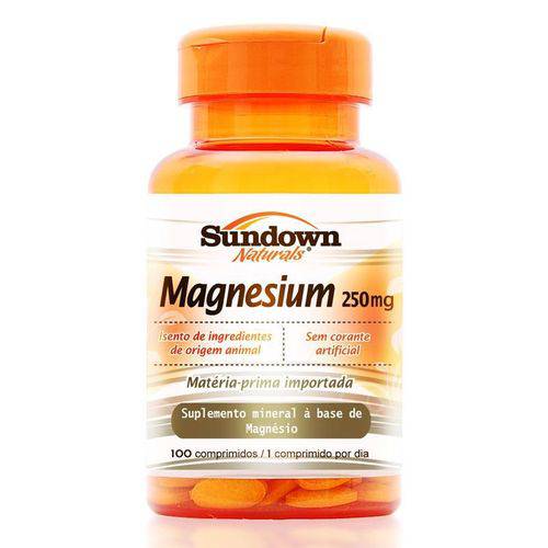 Magnésio 250mg - Sundown Vitaminas - 100 Cápsulas