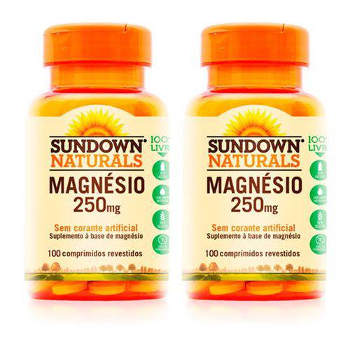 Magnésio 250mg - 2 Un de 100 Comprimidos - Sundown