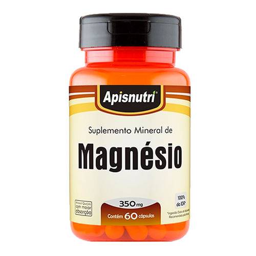 Magnésio - 60 Cápsulas - Apisnutri