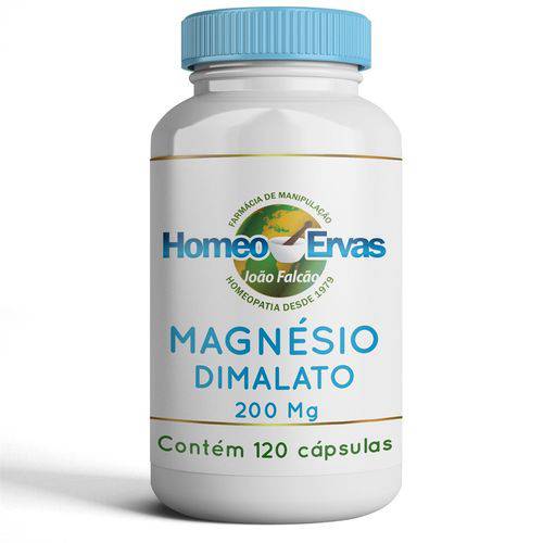 Magnésio Dimalato 200Mg - 120 Cápsulas - Homeo Ervas