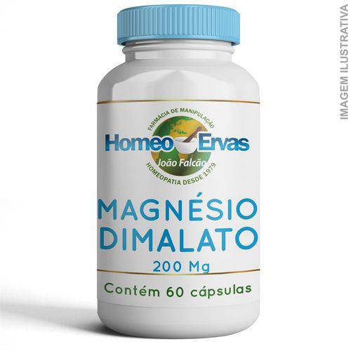 Magnésio Dimalato 200Mg - 60 Cápsulas
