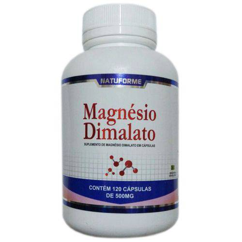 Magnésio Dimalato 120 Cápsulas 500mg Natuforme