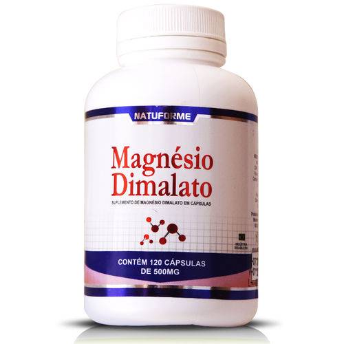 Magnésio Dimalato 500mg com 120 Cápsulas Natuforme